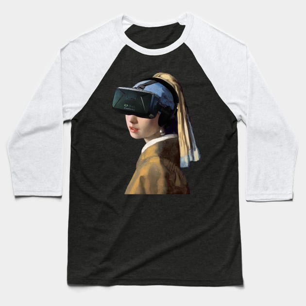 Girl with the Oculus Rift Baseball T-Shirt by phneep